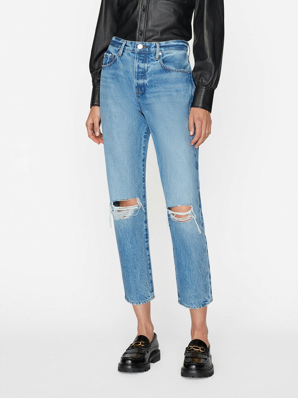 jeans front view